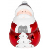 MagicHome Dekorácia Vianoce Santa LED terakota 8,5x8,2x12,5 cm
