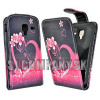Kožený obal Samsung Galaxy Ace 2 – Flip Love Heart