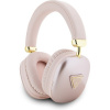 Guess PU Leather 4G Triangle Logo Bluetooth Stereo Headphone ružové