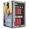 Klarstein Beersafe 70 Birra Milano Edition, chladnička, 70 litrov, 3 police, panoramatické sklenené dvere, nehrdzavejúca oceľ (HEA13-Birra-Milan-E)