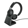 Jabra 26599-989-989 Evolve2 65 Bezdrôtové Stereo Slúchadlá s Nabíjacou Stanicou (26599-989-989)