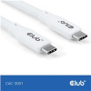 Club 3D Club3D Kabel USB-C 4.0, 20Gbps, 4K60Hz, PD 240W, 2m, bílá