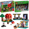 LEGO Minecraft 21179 Hubový domček (LEGO MINECRAFT Hríbový dom 21179 + Zbrojnica 21252 MAINCRAFT figúrky)