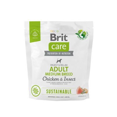 Brit Care Dog Sustainable Adult Medium Breed 1kg (EXPIRACE 05/2024)