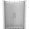 Mexen Velar L Duo posuvné sprchové dvere 140 cm, mráz, gun metal - 871-140-003-32-95