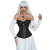 12 Pieces Soft Steel Bones Black Sexy Jacquard Palace Style Corset 2XL