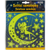 Svietiace samolepky - Hviezdy a mesiac s vílou
