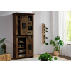 Bighome - Šatníková skriňa Mango 80x45x175 hnedá lakovaná IRON