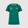 Dámské týmové tričko Aston Martin F1 Team zelené - L