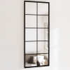 zahrada-XL Nástenné zrkadlá 2 ks čierne 100x40 cm kov 3189034