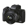 Canon EOS M50 Mark II čierny + EF-M15-45 IS STM Premium Live Stream Kit - len do vypredania