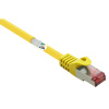 Renkforce RF-5412138 RJ45 sieťové káble, prepojovacie káble CAT 6 S/FTP 20.00 m žltá s ochranou, pozlátené kontakty, samozhášavý 1 ks; RF-5412138
