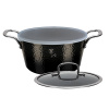 Berlingerhaus Kastrol s poklicí s titanovým povrchem 24 cm Shine Basalt Collection BH-6653