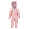 LITTLE ANGEL Overal podšitý BIO DR Outlast® 62 sv.ružová hviezdičky/ružová baby