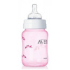 Avent Kojenecká fľaša (PP) AVENT AIRFLEX s redukčným krúžkom 260 ml Špeciálna edícia ružová