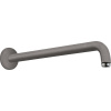 HANSGROHE sprchové rameno (okrúhla verzia), dĺžka 389 mm, kartáčovaný čierny chróm, 27413340
