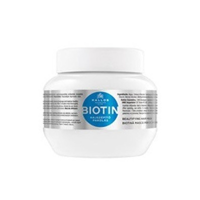 KALLOS KJMN Biotín Hair Mask 275ml - maska pre tenké, slabé a lámavé vlasy