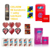 Pasante Mix balíček kondómov - 50 kusov + lubrikačný gél 150ml