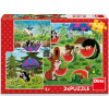 DINO Puzzle Krtko a paraplíčko 3x55 dielikov