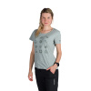 Northfinder Dámske outdoorové tričko z organickej slub bavlny CANDICE lightgreen M TR-6003OR