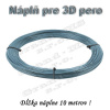 Náplň pre 3D pero, ABS - 1,75 mm - strieborná (cena za 10 m)