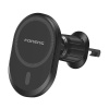 Foneng CP105 držiak do mriežky auta s 15W indukčným nabíjaním (čierny)