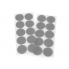 Suchý zips samolepiaci kolečka Ø35 mm Variant: 3 šedá, Balenie: 1 karta