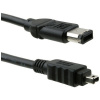 Kabel PremiumCord Firewire 1394 6pin-4pin M/M 2m, černý