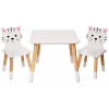 bHome Detský stôl so stoličkami – Mačička DSBH1389