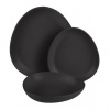 BERLINGERHAUS Jedálenská sada tanierov Matte Black Collection 18 ks