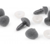 Čumák sametový s pojistkou 11x14 mm Varianta: 5 šedá, Balení: 10 sada