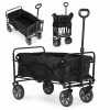 Skladací transportný vozík, 47x105 cm - čierny, MultiGarden