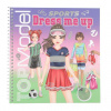 Kreatívny zošit Top Model so samolepkami - Dress Me Up Sports