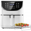 Cosori CP158-AF-RXW horkovzdušná fritéza, 5.5 l, 1700 W, nepřilnavý povlak, bez BPA, s displejem, funkce časovače, ochrana proti přehřátí, bílá