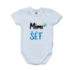 Dětské vtipné body pro miminko, Gama, krátký rukáv, Mimi Šéf velikost 86 (Dětské vtipné body, Gama, krátký rukáv, Mimi Šéf velikost 86)