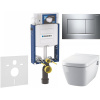 GEBERIT Kombifix súprava 5v1 - inštalačný modul, závesná sprchová toaleta Rimless a Softclose WC sedadlo TECEone, tlačidlo Sigma20 Square, 115.883.KH.1 (lesklý chróm), 110.302.00.5 NT6