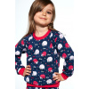 Dievčenské pyžamo Cornette Kids Girl 032/168 Meadow 86-128 tmavě modrá 122-128