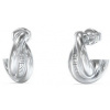 Strieborné náušnice Guess PERFECT retro kruhy pletené JUBE04070JW-RH