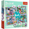 TREFL Lilo&Stitch Bláznivý den 4v1 35,48,54,70 dielov