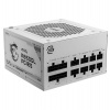 MSI zdroj MAG A850GL PCIE5 WHITE/ 850W/ ATX3.1/ akt. PFC/ 7 let celk. záruka/ 120mm fan/ modulární kabeláž/ 80PLUS Gold (306-7ZP8A24-CE0)