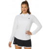 Dámske trička (dlhý rukáv) Asics Court Long Sleeve 1/2 Zip Top - brilliant white/brilliant white - Biely (XS)