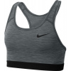 Dámske podprsenky Nike Dri-Fit Swoosh Band Bra Non Pad - smoke grey/htr/black - Sivý (XS)
