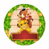 CUKROVÁ TLAČ jedlý obrázok na tortu Cukrová hmota SIMBA Leví kráľ HAKUNA MATATA #6