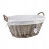Kôš na bielizeň prútený sivý
