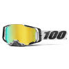 100% Motokrosové okuliare 100% Armega Atmos so zrkadlovým zlatým plexi