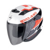 Prilba Scorpion EXO-230 BAND White Black Red Veľkosť: S (55-56 cm)