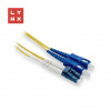 LYNX CS LYNX duplexní patch kabel SM, OS2, LC/SC, 9/125µm, 1m LX-DPX-LC/SC-OS2-1