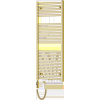 Mexen Hades, elektrické vykurovacie teleso 1200 x 500 mm, 600 W, zlatá lesklá, W104-1200-500-2600-50