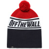 Vans BY OFF THE WALL POM BEANIE BOYS DRESS čierna,červená,biela Chlapčenská zimná čiapka UNI