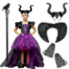 KOSTÝM ČARODEJNICE KOSTÝM KOSTÝM DIABOLINA KRÍDLA MALEFICENT 104 110